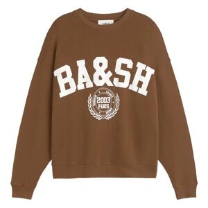ba&sh women’s Crewneck Sweater in Brown